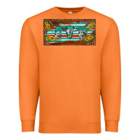 Carrot western howdy cowgirl leopard serape   license plate template Premium Sweatshirt - BarkalooDesign