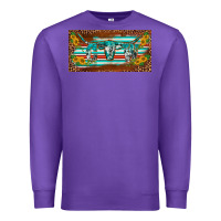 Western Howdy Cowgirl Leopard Serape   License Plate Template Premium Sweatshirt | Teevron