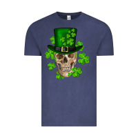 Vintage Denim st. patrick's day skull Vintage Tee - RanaPortraitStore
