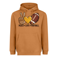 Meerkat peace love football Heavyweight Hoodie - AdoDesignShop