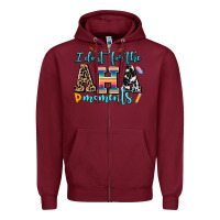 Burgundy i do it for the aha moments Zipper Hoodie - AdoDesignShop
