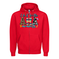 Red i do it for the aha moments Zipper Hoodie - AdoDesignShop
