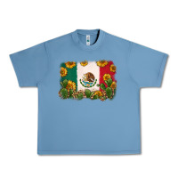 Pebble Blue mexican flag Urban Heavy Tee - Zillion Design Studio