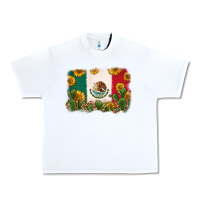 White mexican flag Urban Heavy Tee - Zillion Design Studio