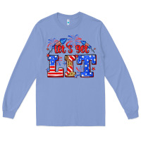 Colony Blue Let's get lit 4th of July Long Sleeve Tee - Neo Western