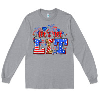 Heather Grey Let's get lit 4th of July Long Sleeve Tee - Neo Western