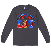 Smoke Let's get lit 4th of July Long Sleeve Tee - Neo Western
