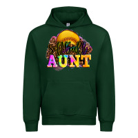 Forest Green softball aunt Urban Hoodie - LillyAllenDesigns
