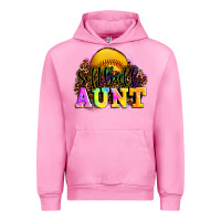 Fuchsia Pink softball aunt Urban Hoodie - LillyAllenDesigns