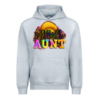 Heather Grey softball aunt Urban Hoodie - LillyAllenDesigns