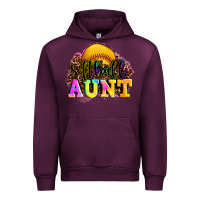 Mauve Wine softball aunt Urban Hoodie - LillyAllenDesigns