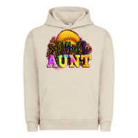 Pigment French Oak softball aunt Urban Hoodie - LillyAllenDesigns