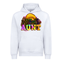 White softball aunt Urban Hoodie - LillyAllenDesigns