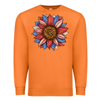 Carrot American Flag Sunflower Premium Sweatshirt - LillyAllenDesigns