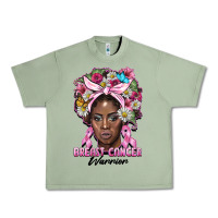 Oil Green breast cancer warrior black woman Urban Heavy Tee - BarkalooDesign