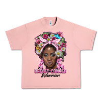 Salmon breast cancer warrior black woman Urban Heavy Tee - BarkalooDesign