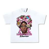 White breast cancer warrior black woman Urban Heavy Tee - BarkalooDesign