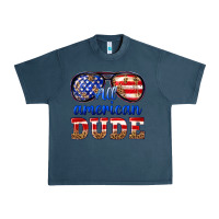 Midnight Navy all american dude Urban Heavy Tee - texasbilliewilder