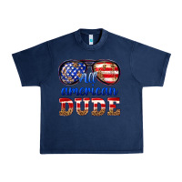 Navy all american dude Urban Heavy Tee - texasbilliewilder