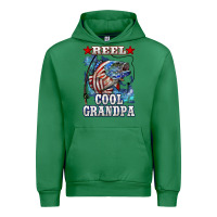 Emerald reel cool grandpa american flag bass Urban Hoodie - LillyAllenDesigns