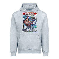 Heather Grey reel cool grandpa american flag bass Urban Hoodie - LillyAllenDesigns