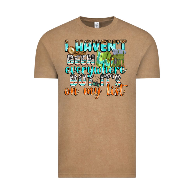 I Havent Been Everywhere But Its On My List Vintage Tee by texasbilliewilder | Teevron