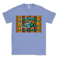 Colony Blue life is better in the country skinny metal can holder Classic Tee - HRA Design Shop