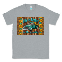 Life Is Better In The Country Skinny Metal Can Holder Classic Tee | Teevron