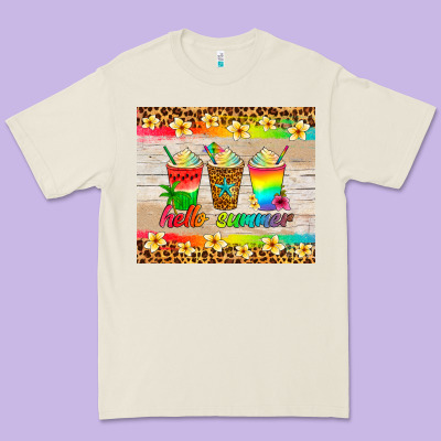 Hello Summer Ice Coffee Premium Tee Designed By Artiststas