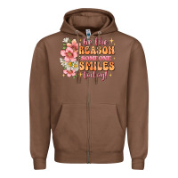 Chestnut be the reason someone smiles today Zipper Hoodie - JahusDesignShop