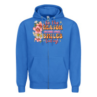 True Royal be the reason someone smiles today Zipper Hoodie - JahusDesignShop