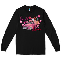 Black loads of love valentine's day farm truck Long Sleeve Tee - FaDigitalArtStudio