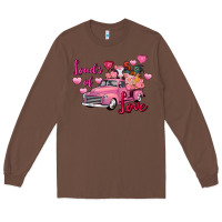 Chestnut loads of love valentine's day farm truck Long Sleeve Tee - FaDigitalArtStudio