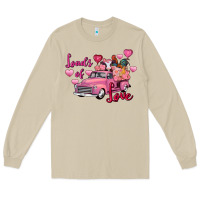 Mushroom loads of love valentine's day farm truck Long Sleeve Tee - FaDigitalArtStudio