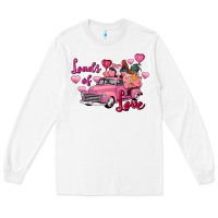 White loads of love valentine's day farm truck Long Sleeve Tee - FaDigitalArtStudio