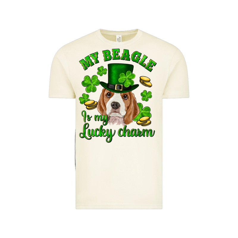 St.patrick's Day My Beagle Is My Lucky Charm Vintage Tee by RanaPortraitStore | Teevron