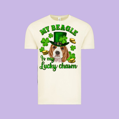 Vintage Tee st.patrick's day my beagle is my lucky charm