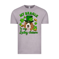 Vintage Zinc st.patrick's day my beagle is my lucky charm Vintage Tee - RanaPortraitStore