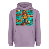 Lavender cowboy boots with turquoise and aztec Heavyweight Hoodie - Artiststas