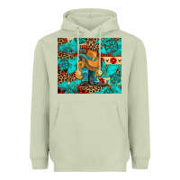 Matcha cowboy boots with turquoise and aztec Heavyweight Hoodie - Artiststas