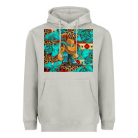 Moon Dust cowboy boots with turquoise and aztec Heavyweight Hoodie - Artiststas