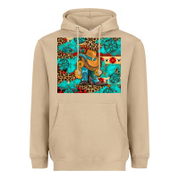 Mushroom cowboy boots with turquoise and aztec Heavyweight Hoodie - Artiststas