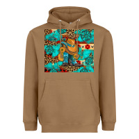 Toasted Coconut cowboy boots with turquoise and aztec Heavyweight Hoodie - Artiststas