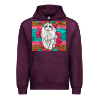 Mauve Wine Western Ragdoll Cat Urban Hoodie - LillyAllenDesigns