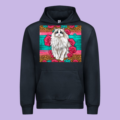 Western Ragdoll Cat Urban Hoodie Designed By Lillyallendesigns
