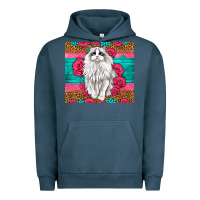 Pigment Midnight Navy Western Ragdoll Cat Urban Hoodie - LillyAllenDesigns