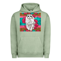 Pigment Oil Green Western Ragdoll Cat Urban Hoodie - LillyAllenDesigns