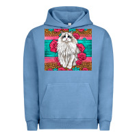 Pigment Pebble Blue Western Ragdoll Cat Urban Hoodie - LillyAllenDesigns