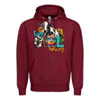 Burgundy hay girl hay Zipper Hoodie - AdoDesignShop