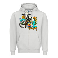 Dove Grey hay girl hay Zipper Hoodie - AdoDesignShop